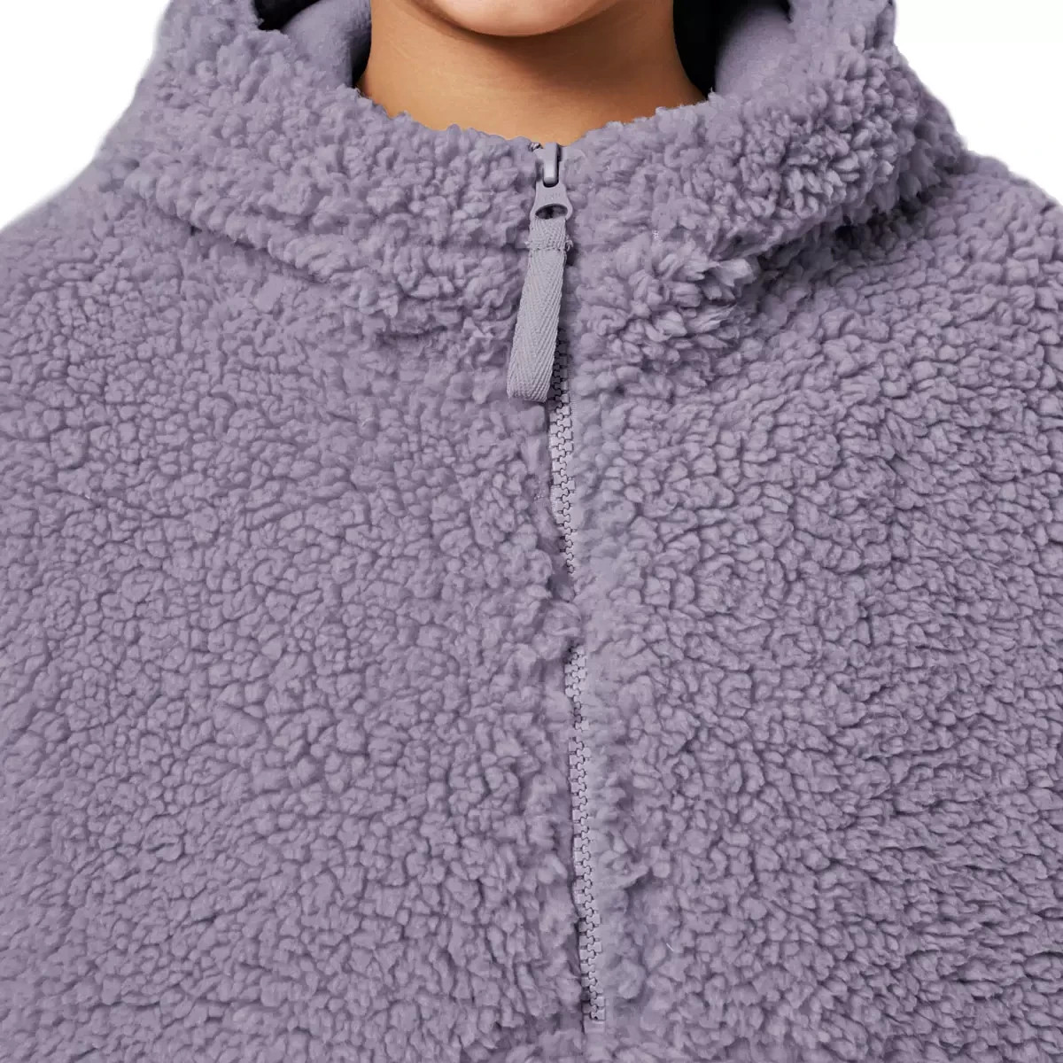 Mondetta Girls Half Zip Sherpa Pullover Hoodie Lilac Pink Beige Youth 5-12 15