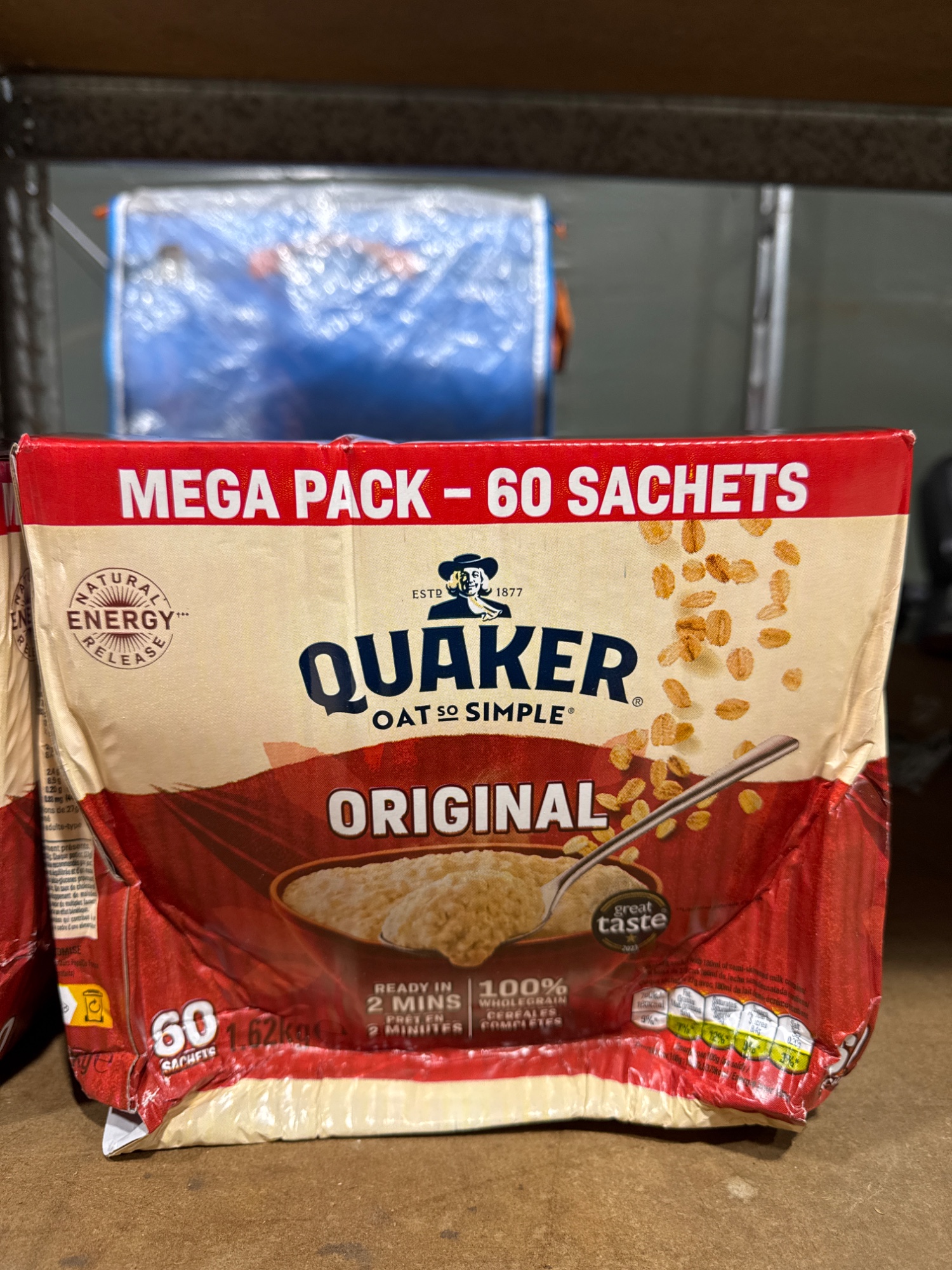 Quaker Oat So Simple Original Porridge Sachets 60 x 27g Wholegrain Breakfast 3