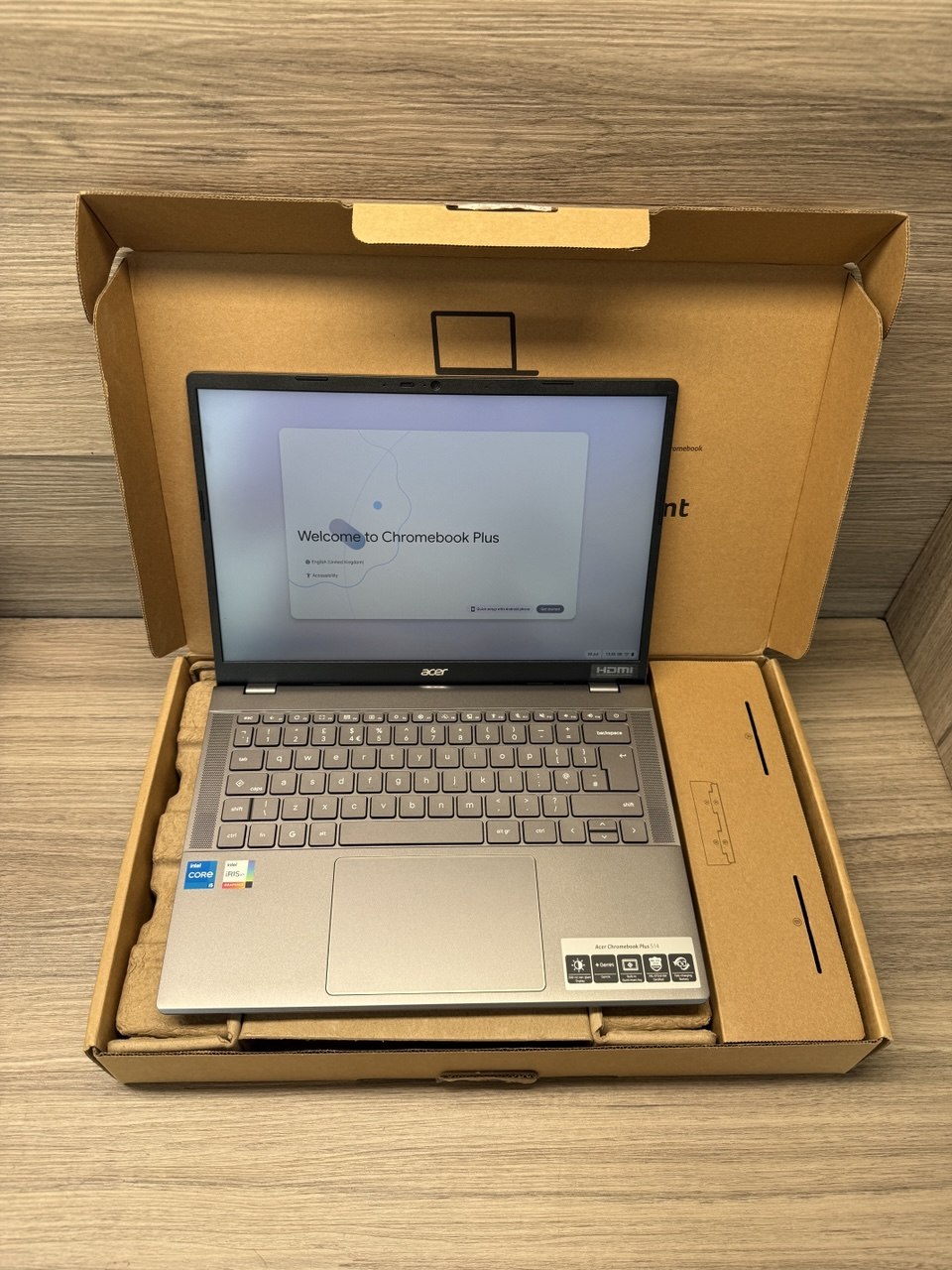 Acer Chromebook Plus 514 Intel Core i5 8GB RAM 256GB SSD 14in Laptop Grey 15