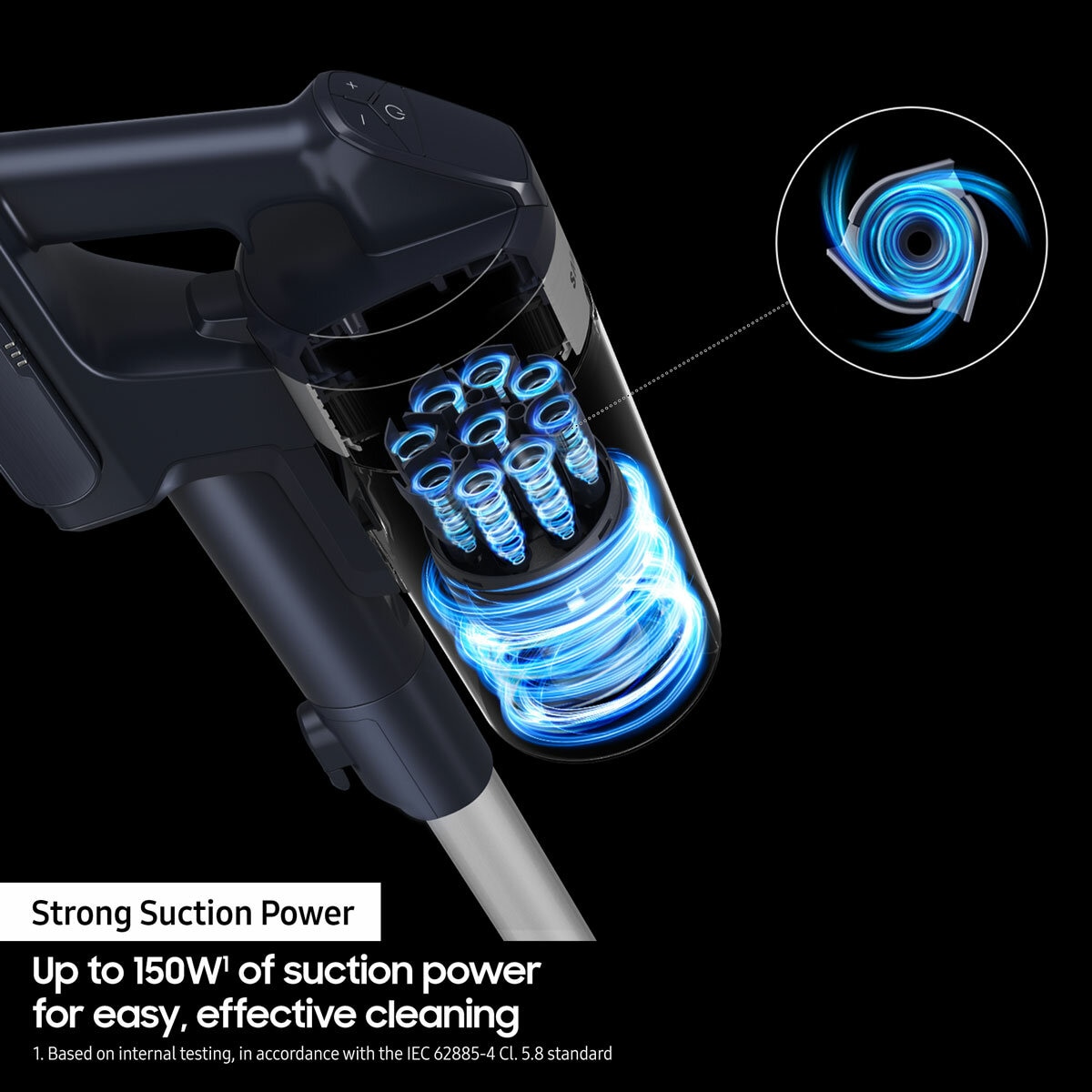 Samsung Jet 65 Pet Max Cordless Stick Vacuum Cleaner Hoover 150W Teal Silver 4
