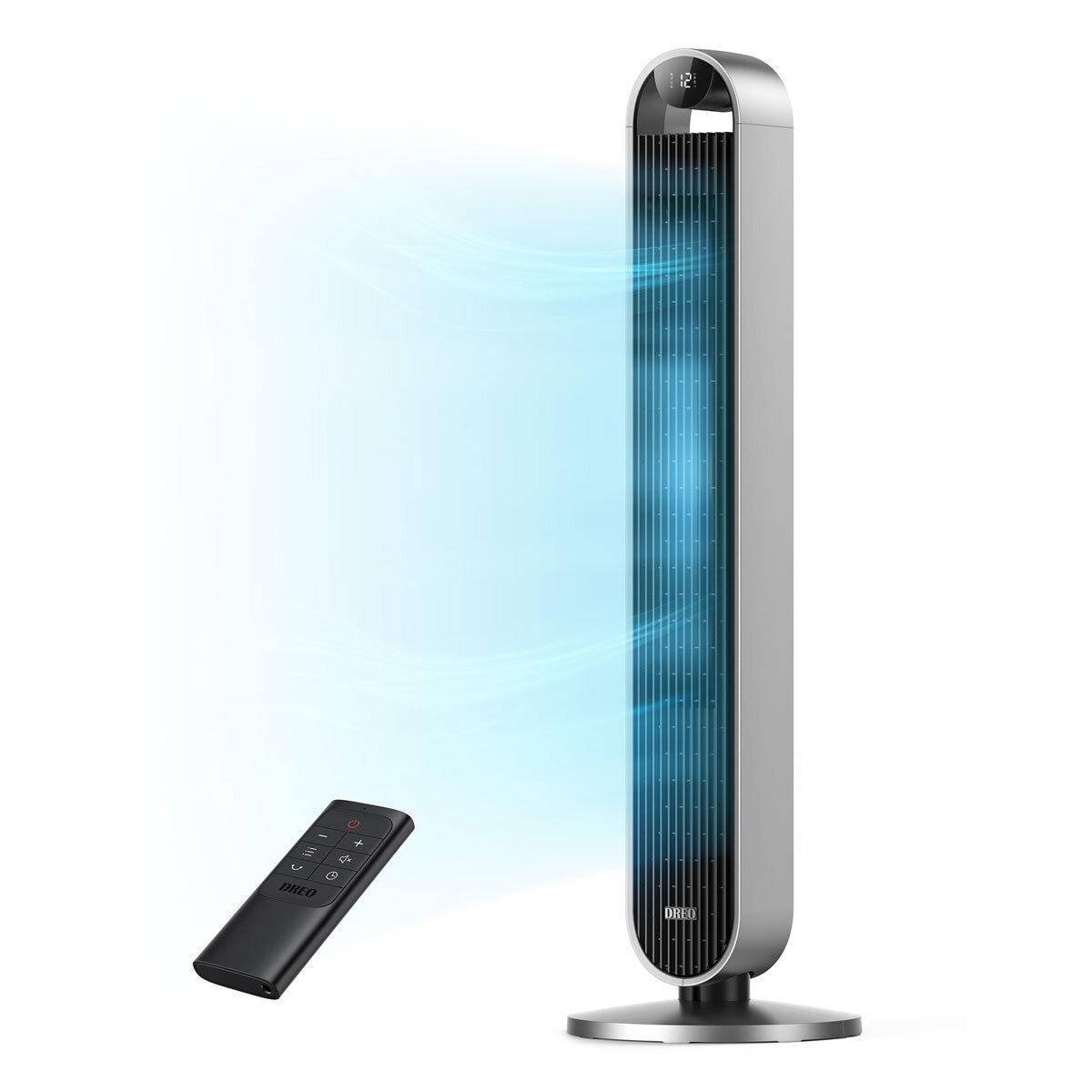 Dreo Pilot Max Smart Tower Fan DR-HTF004S Silver WiFi 12 Speed Oscillating 7