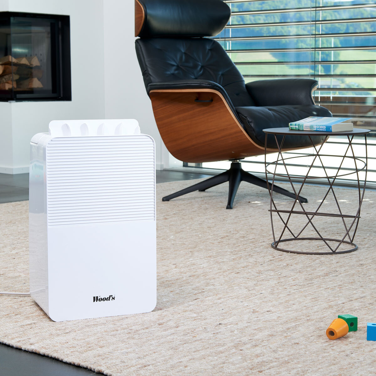 Woods MDK11 White Dehumidifier 10L Per Day 50m² Laundry Mode 1.8L Tank Timer 5