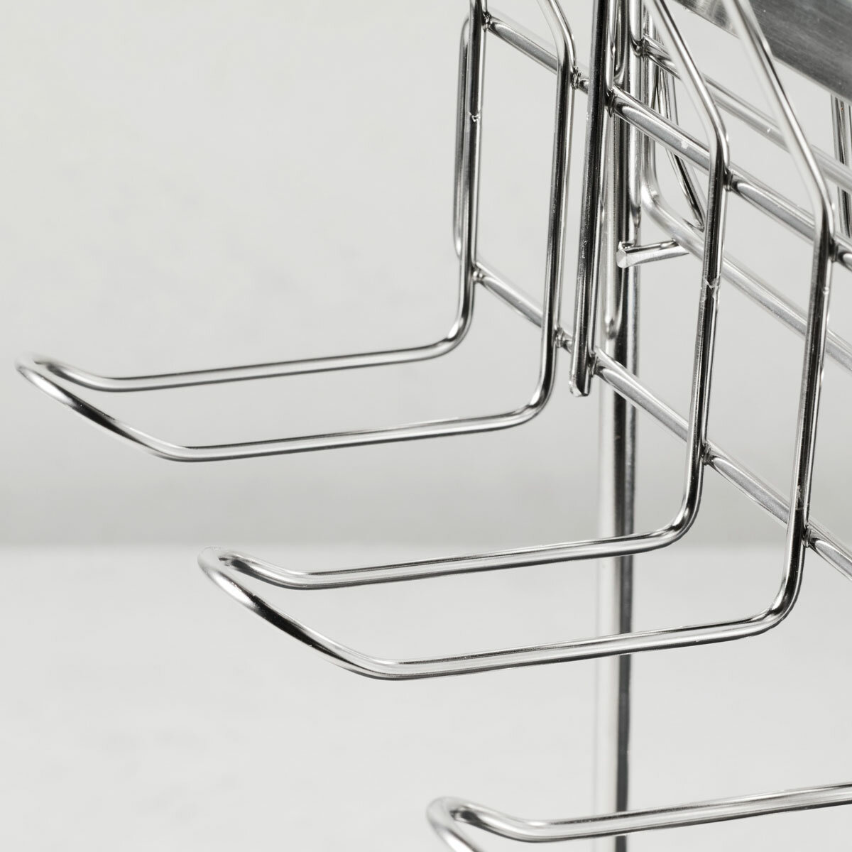Tramontina 2 Tier Stainless Steel Dish Rack Drainer Drainboard Cup Holder 6
