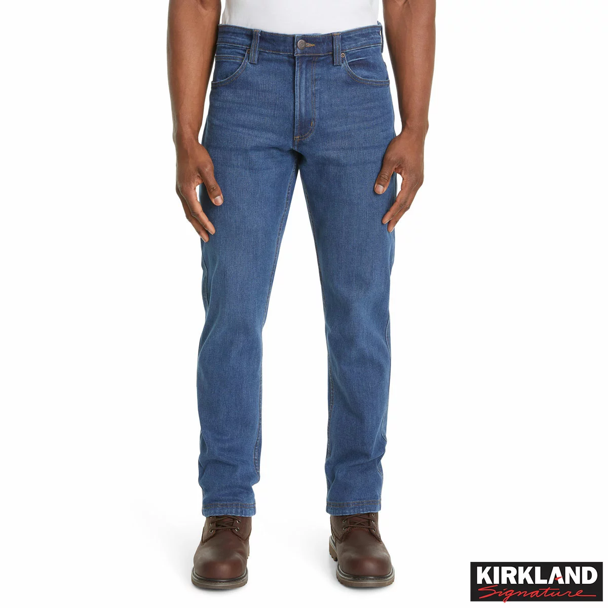 Kirkland Signature Men's Blue Jeans Straight Leg Denim Various Sizes 30-38W 10