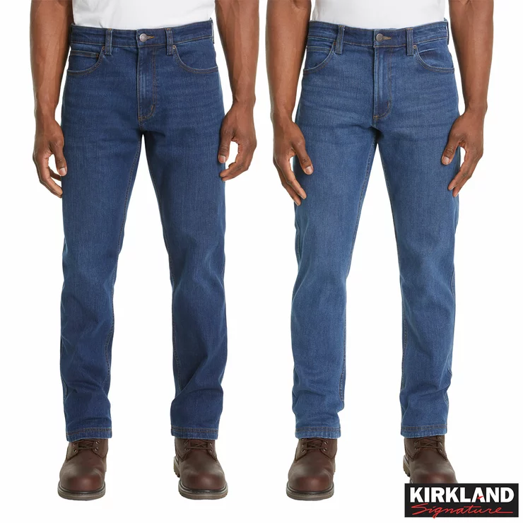Kirkland Signature Men's Blue Jeans Straight Leg Denim Various Sizes 30-38W 9